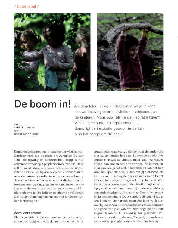 artikel kindertijd